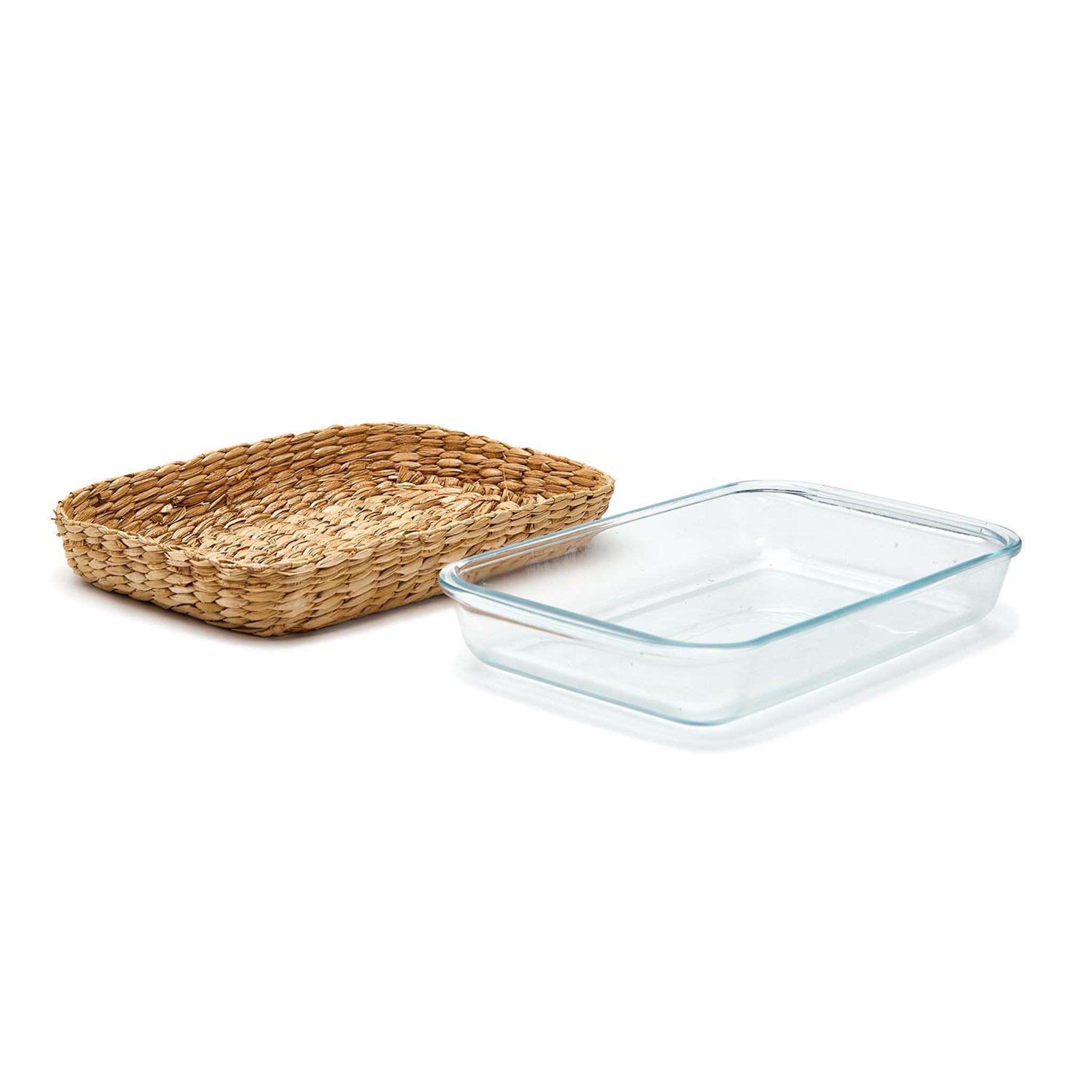 Baking Dish with Seagrass Sleeve - Large - Addison West 