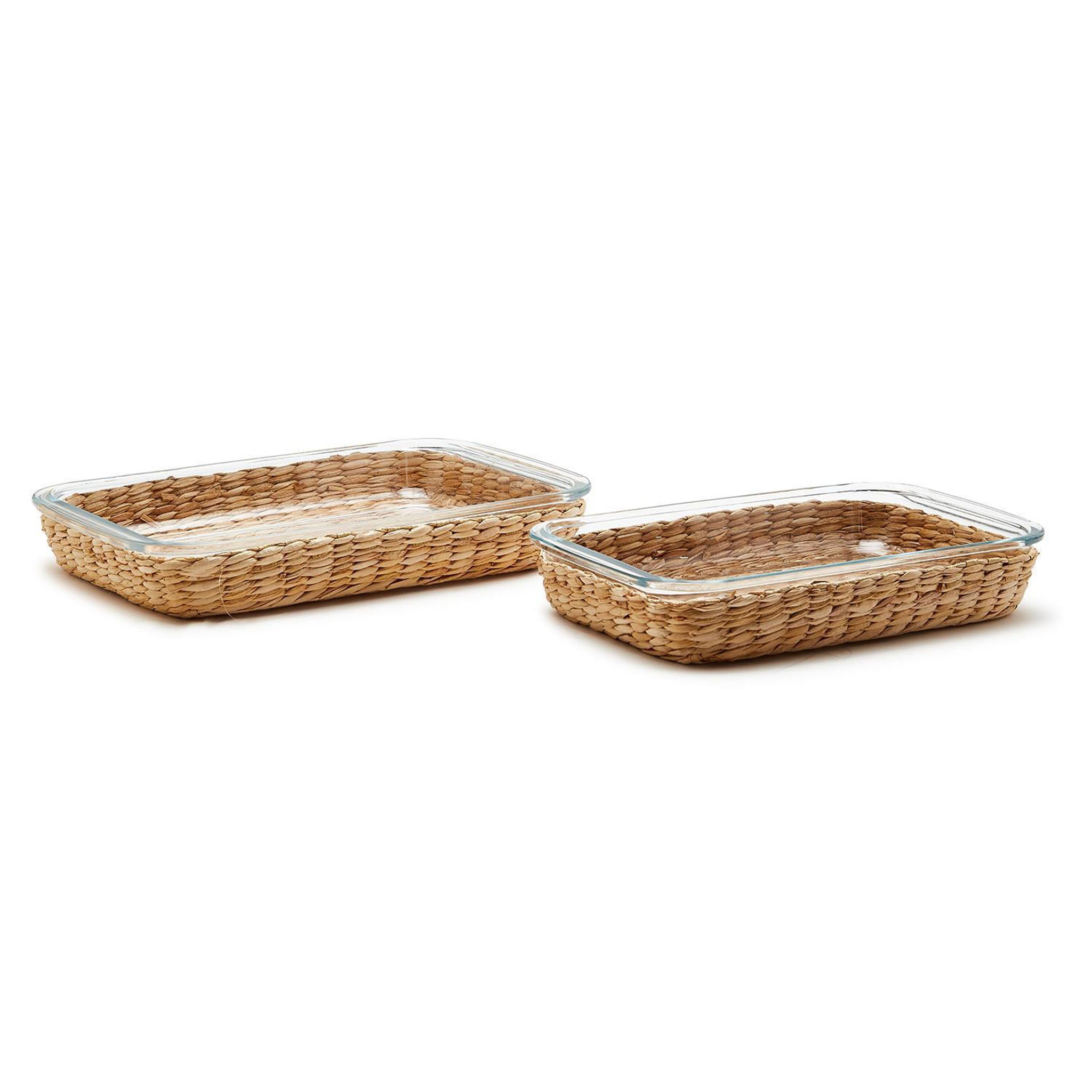 Baking Dish with Seagrass Sleeve - Large - Addison West 