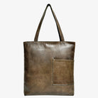 Latico Leathers Leon Tote Bag in Moss on a white background