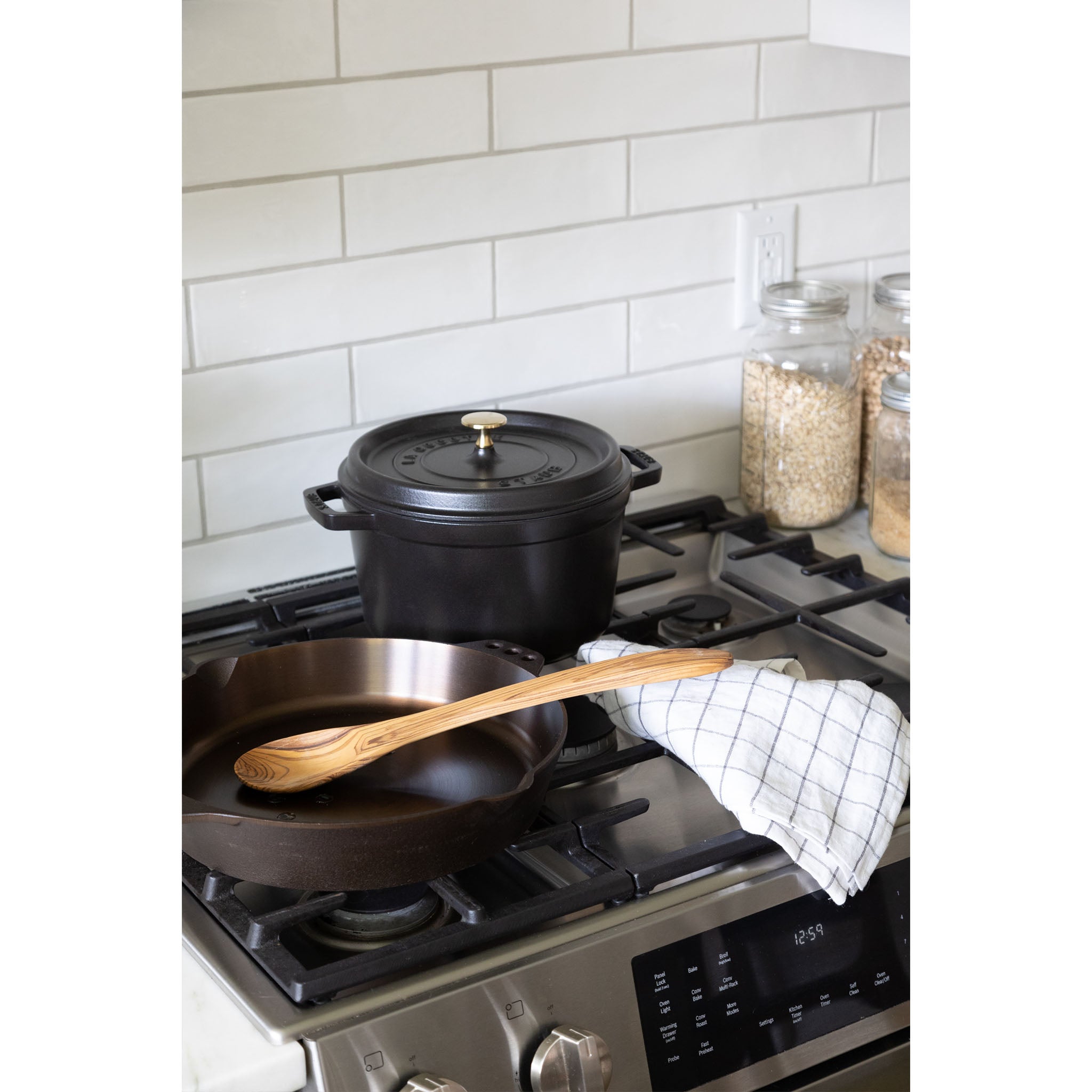 Staub 5 QT High Cocotte - Black - Addison West 