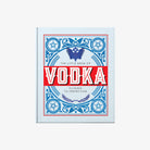 Light blue front cover of book titled 'the little book of vodka' 