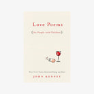 Front cover of book 'love poems for people with children' on a white background