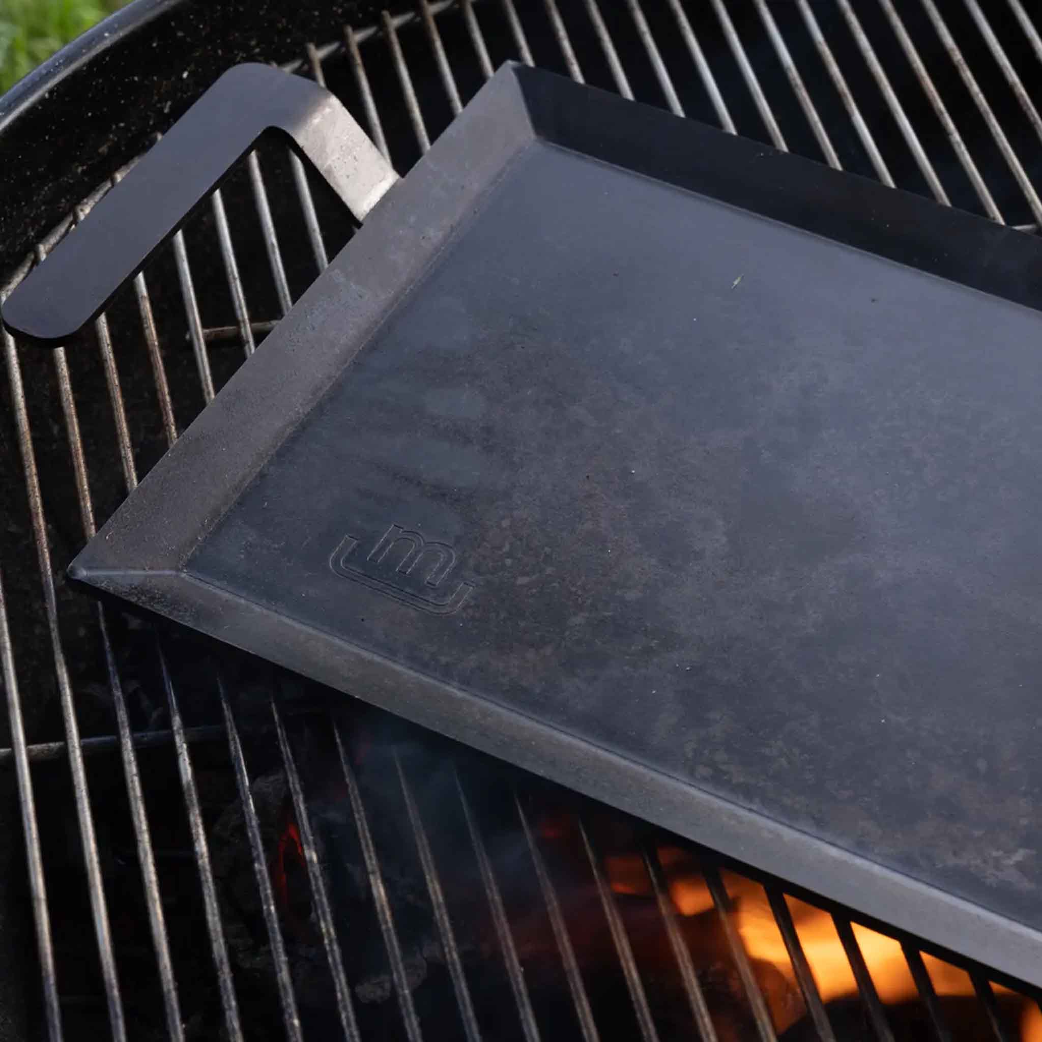 Close up of Made In Carbon Steel Griddle on a beige background at Addison West