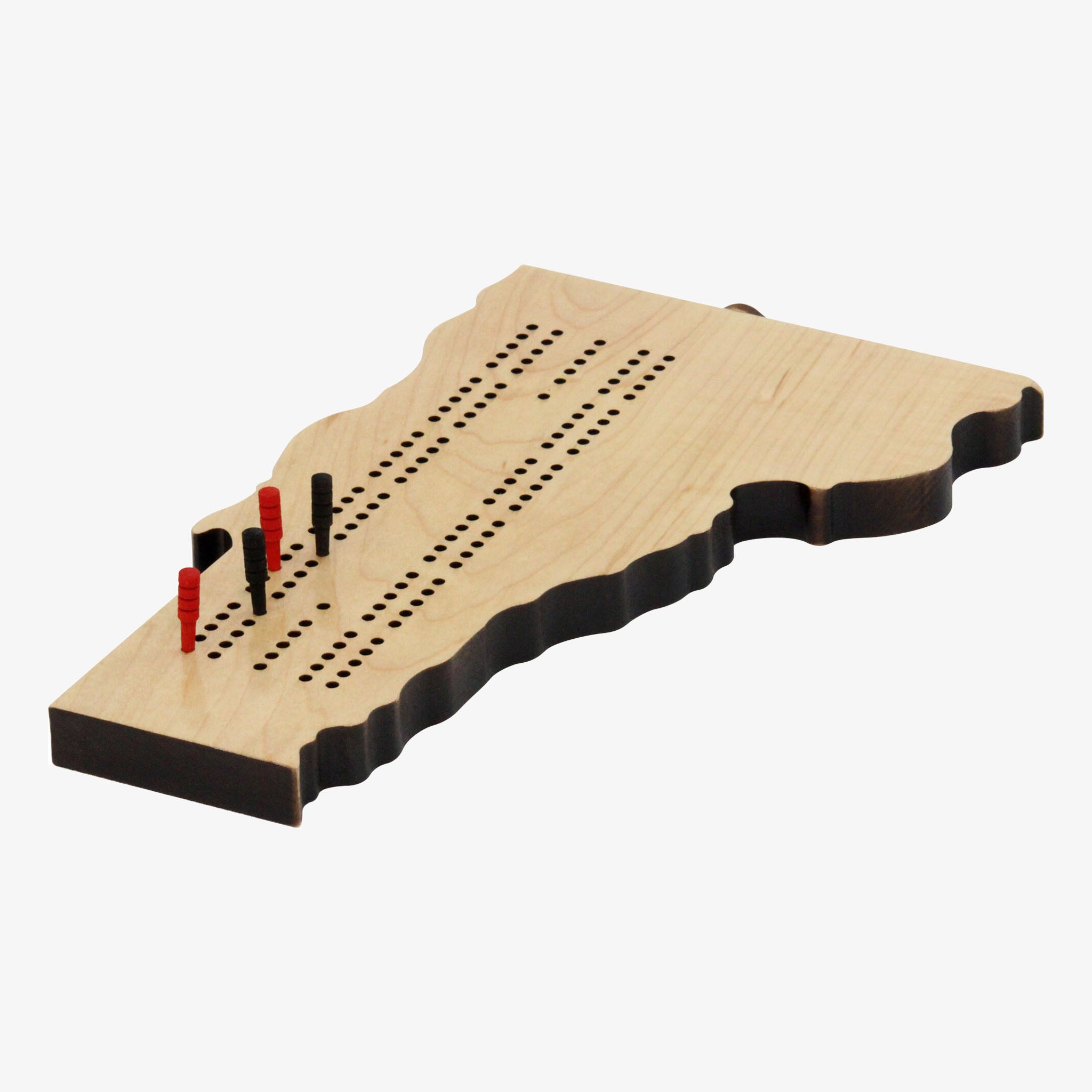 Maple Landmark Vermont Cribbage Board - Addison West 