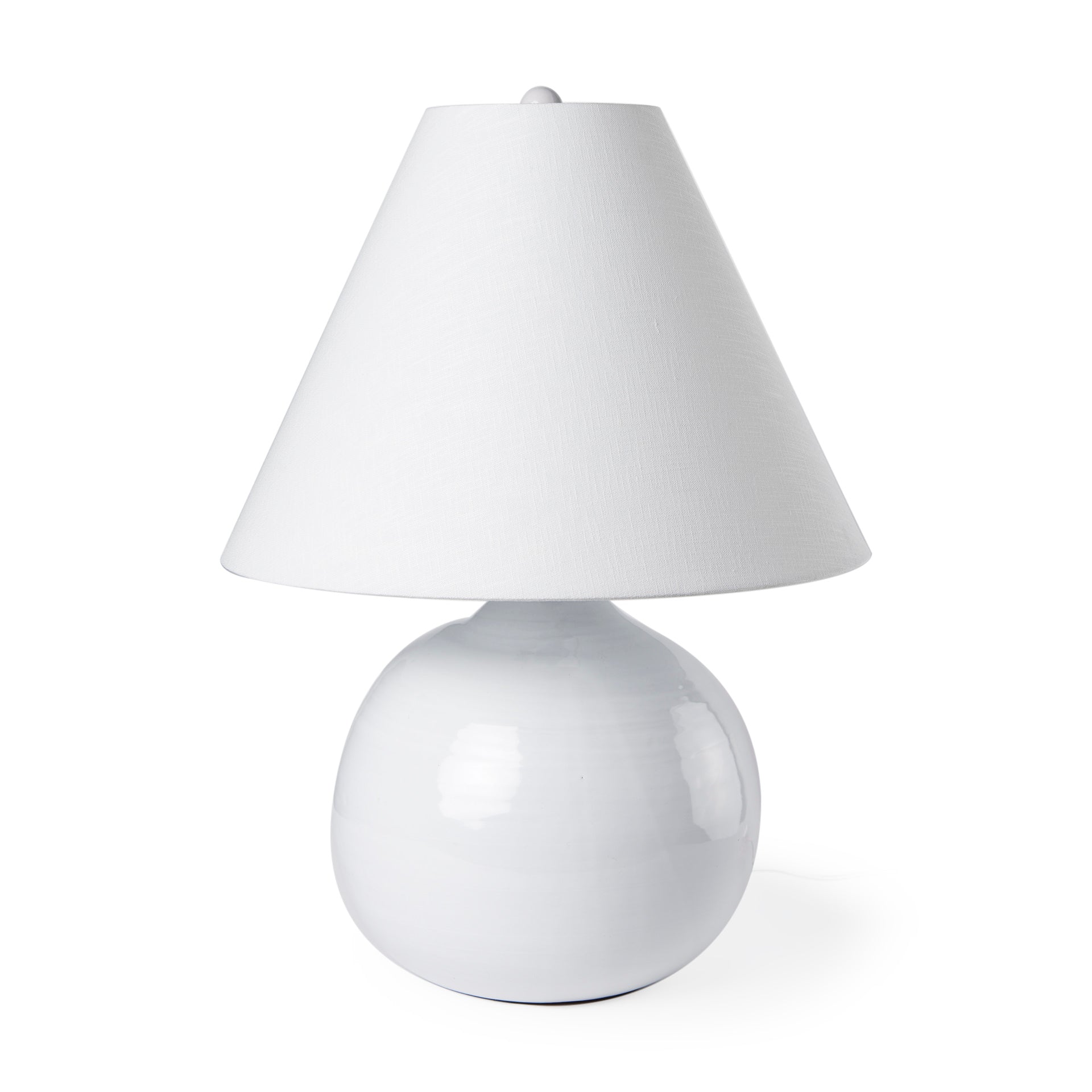 Mandalay Ceramic Table Lamp in White - Addison West 