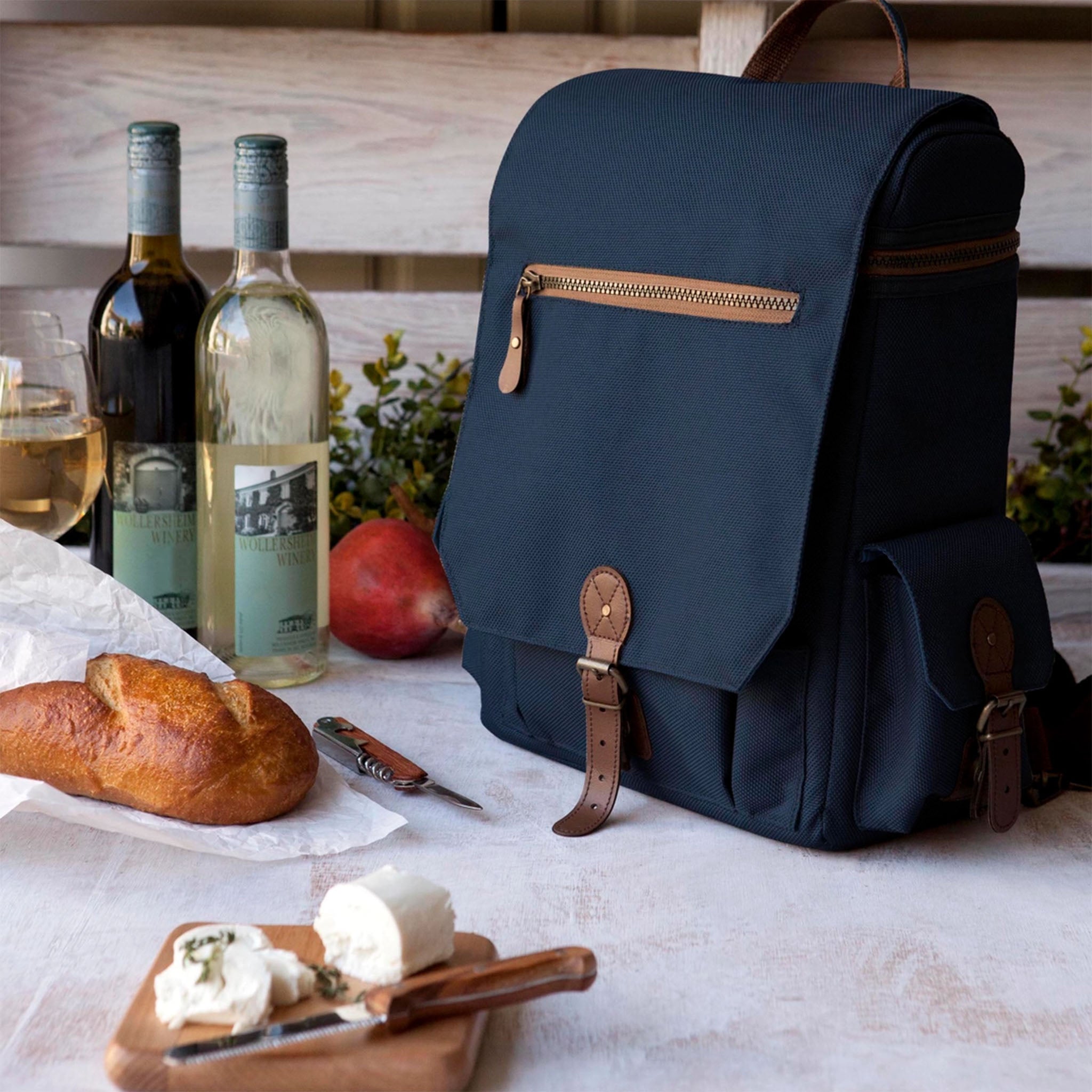 Montshire 3-Bottle Wine & Cheese Tote - Addison West 