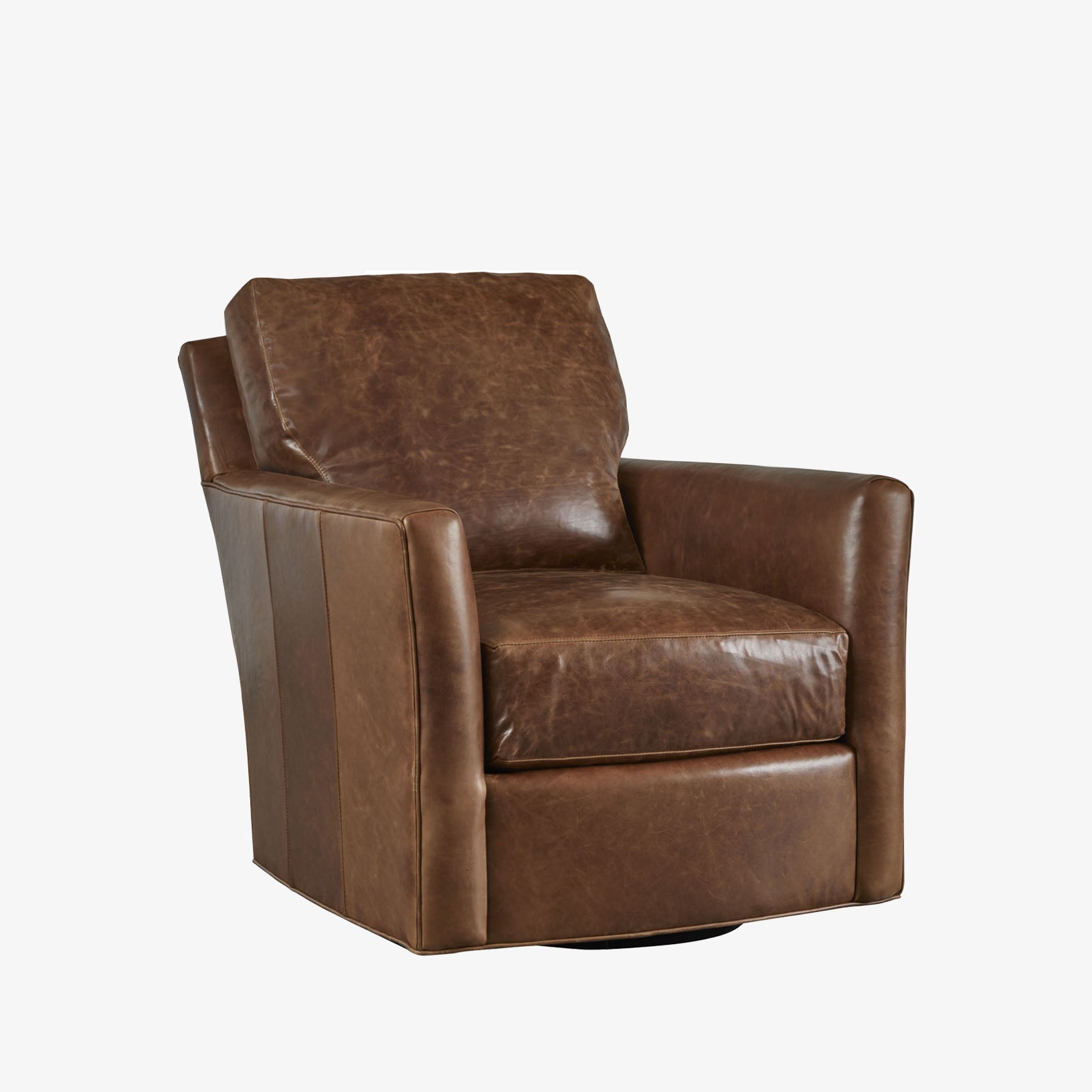 Murphey Leather Swivel Chair - Addison West 