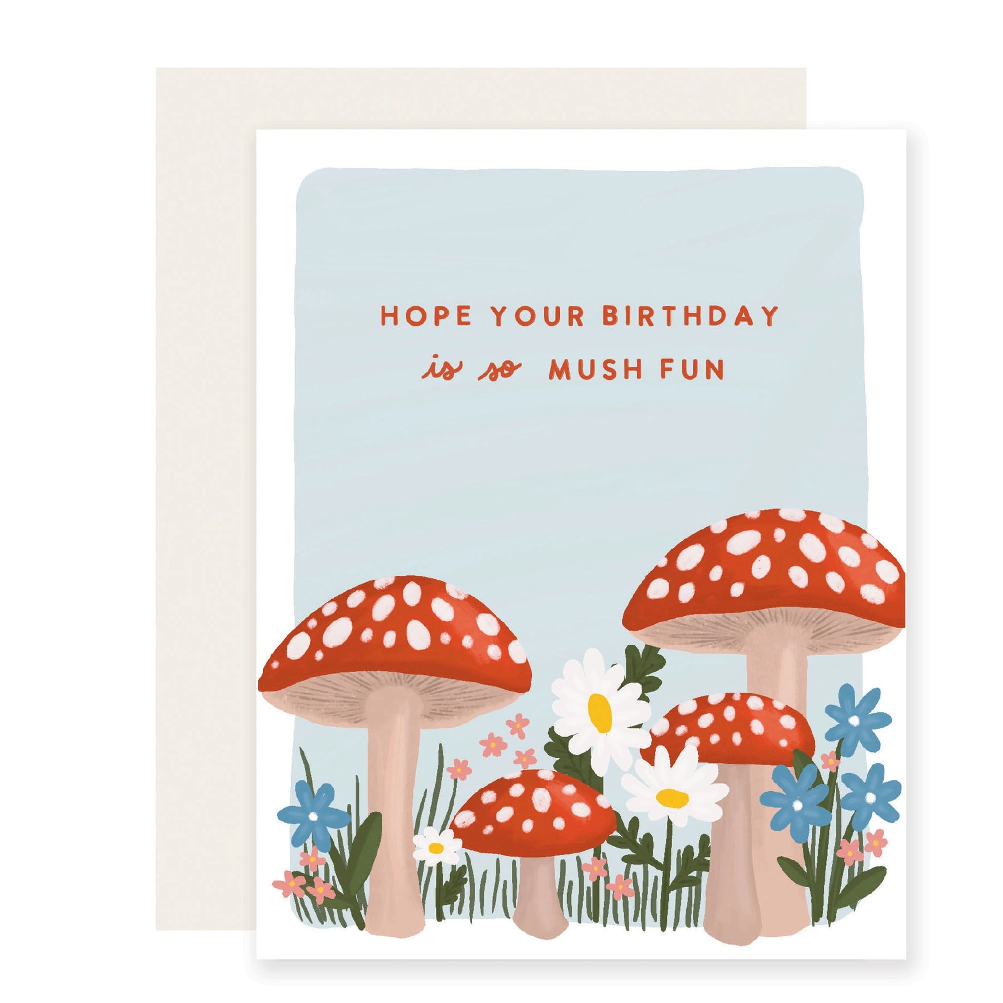 Mushroom Birthday Greeting Card - Addison West 