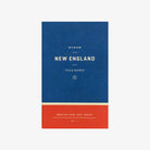 Wildsam field guide book 'New england Road Trip' series blue and red front cover on a white background