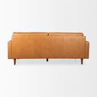 Olaf Tan Leather Sofa on a white background