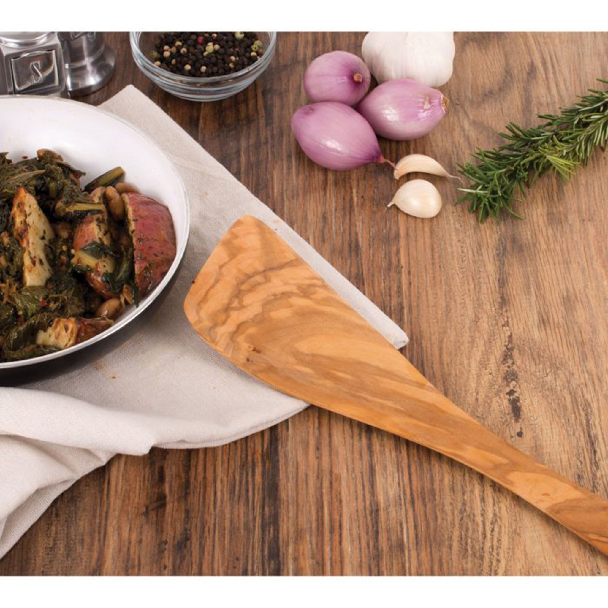 Olive Wood Spatula - 12.5" - Addison West 