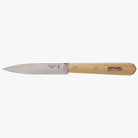 Opinel Paring Knife with beechwood handle on a white background