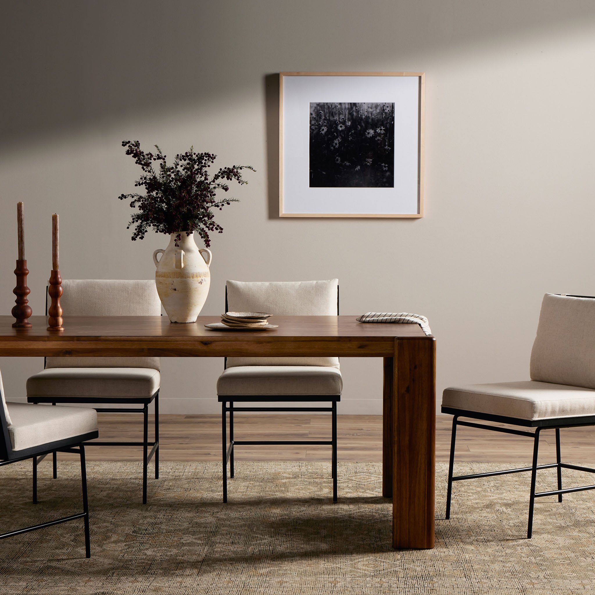 Four Hands Orla Dining Table in Toasted Acacia - Addison West 