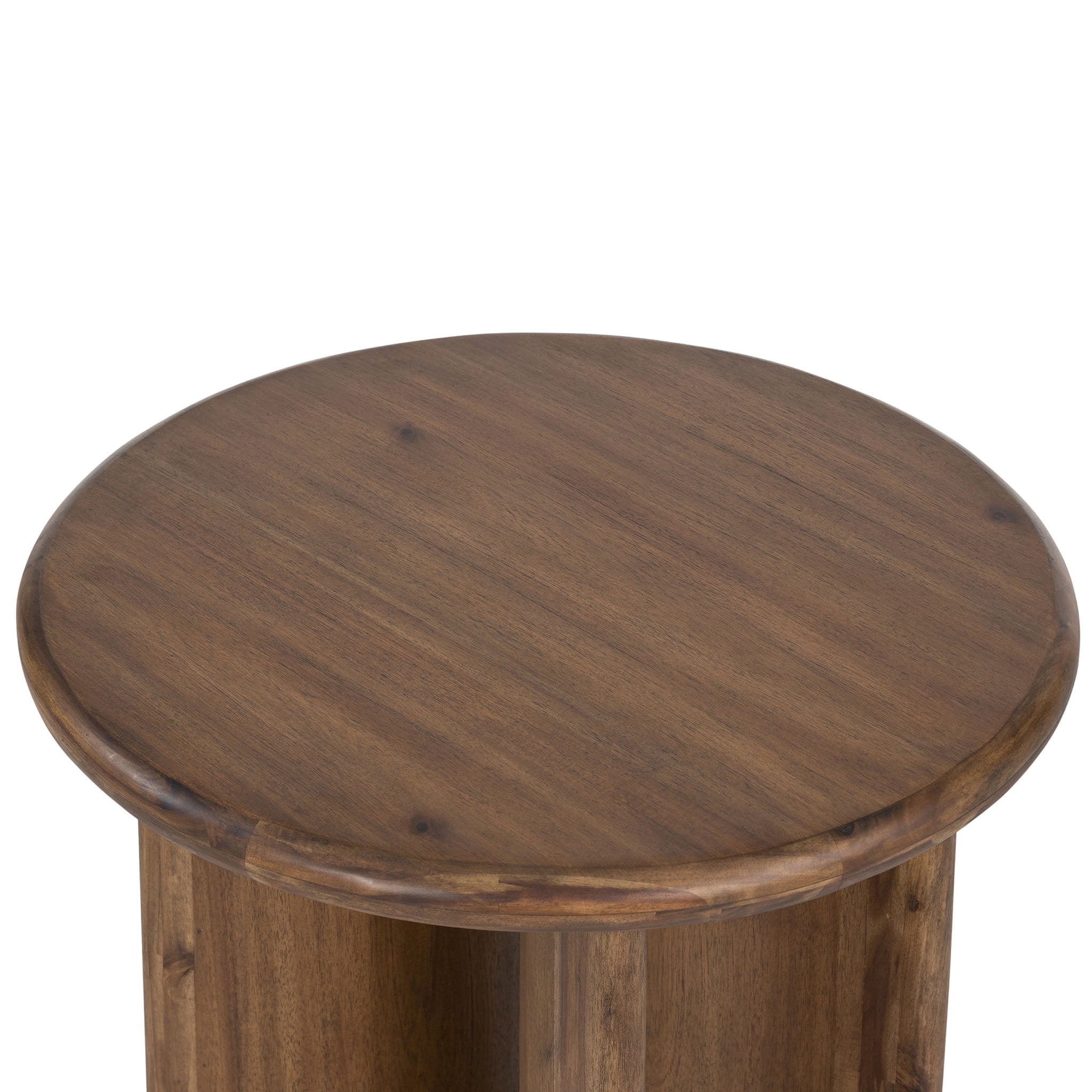 Four Hands furniture brand Four Hands Paden End Table in Brown Acacia on a white background