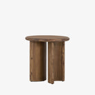 Four Hands furniture brand Four Hands Paden End Table in Brown Acacia on a white background