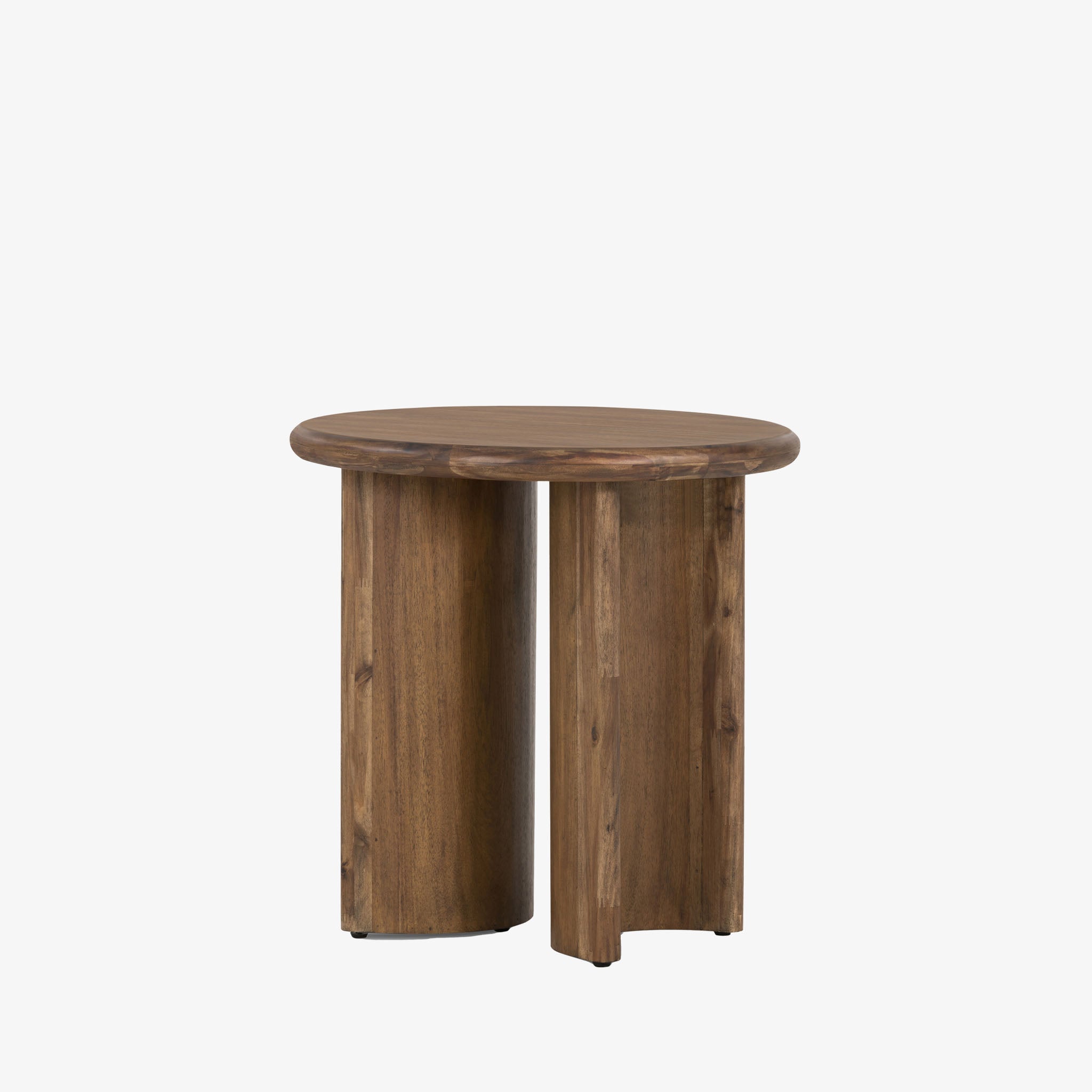 Four Hands furniture brand Four Hands Paden End Table in Brown Acacia on a white background