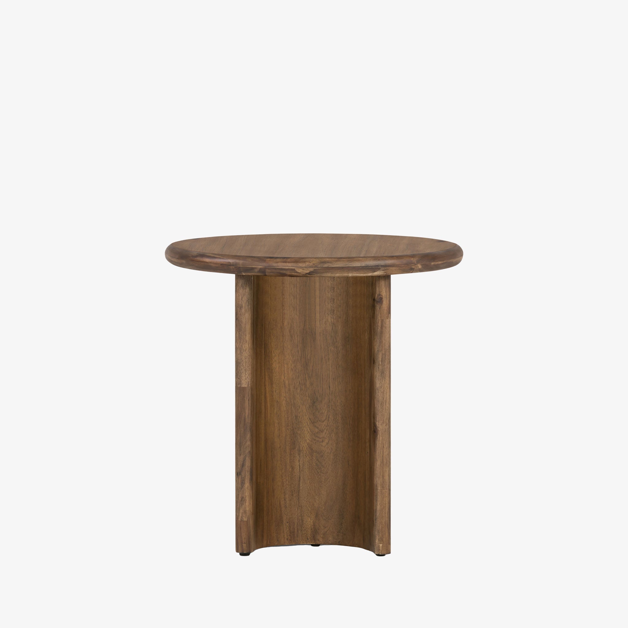 Four Hands furniture brand Four Hands Paden End Table in Brown Acacia on a white background