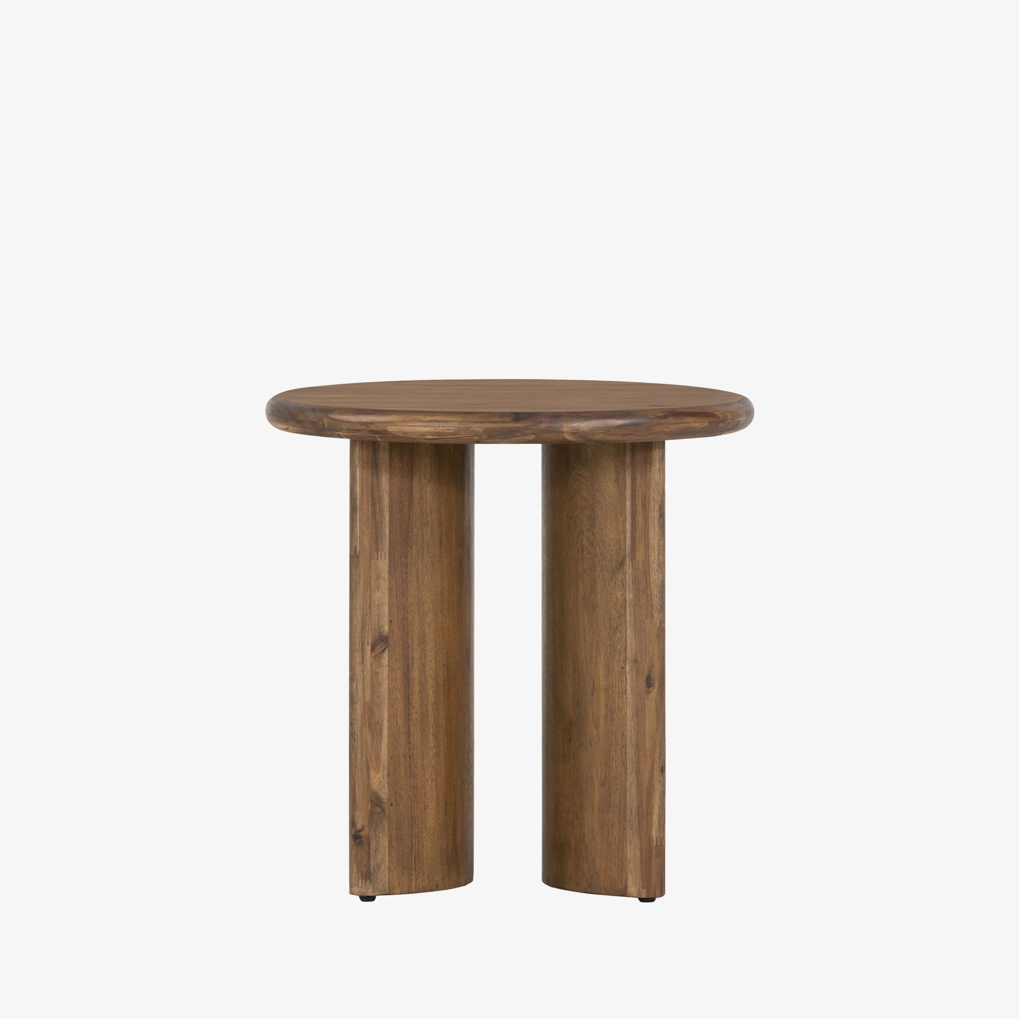 Four Hands furniture brand Four Hands Paden End Table in Brown Acacia on a white background