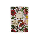 Notebook with peony pattern on the front on a white background