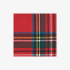 Plaid Check Cocktail Napkins on a white background