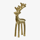 Prancer Gold Reindeer Statue - Addison West 