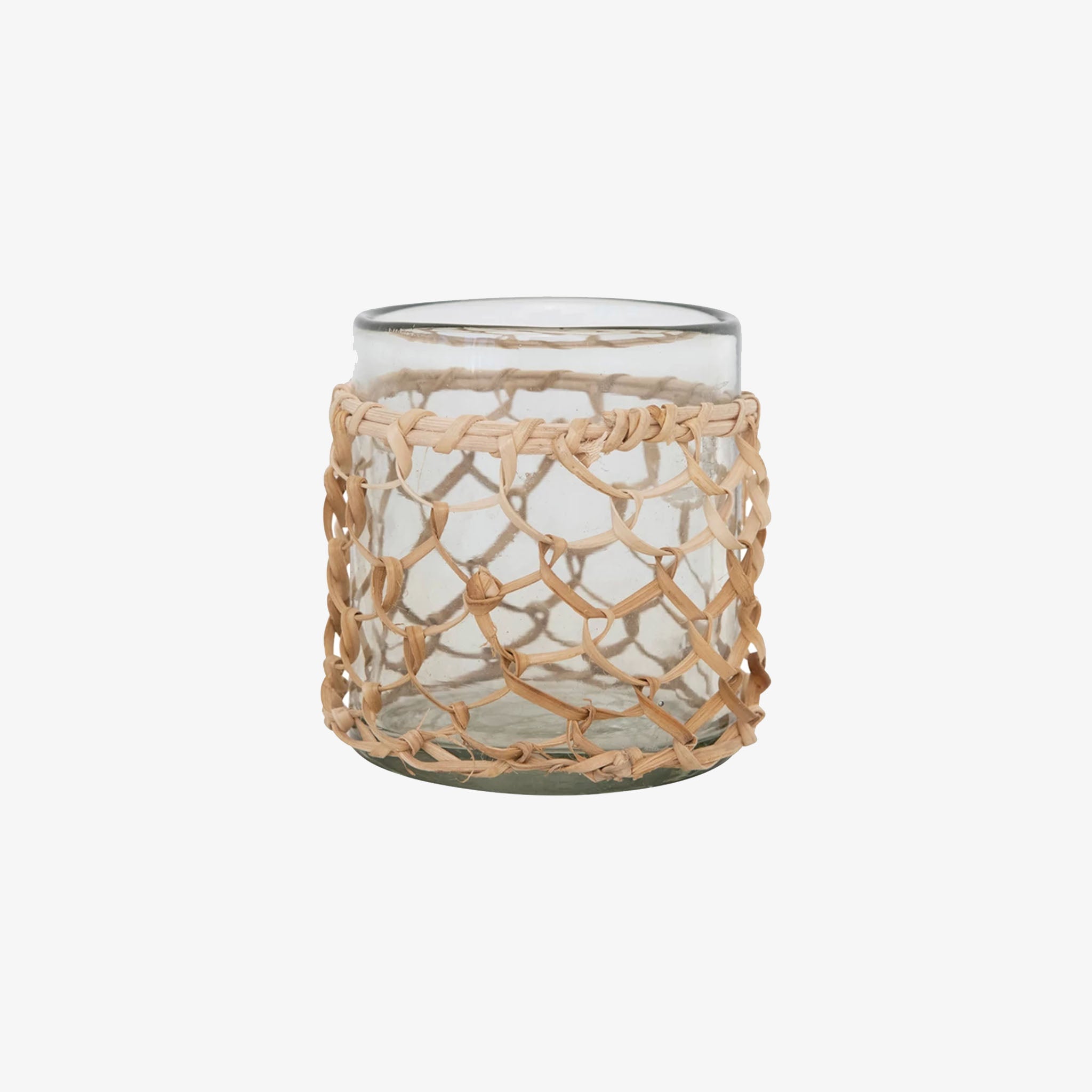 Seaside Rattan Wrapped Votive Holder - Addison West 