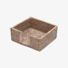 Rattan Cocktail Napkin Holder - Whitewash - Addison West 