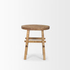 Rosie Small Brown Wood End Table on a white background