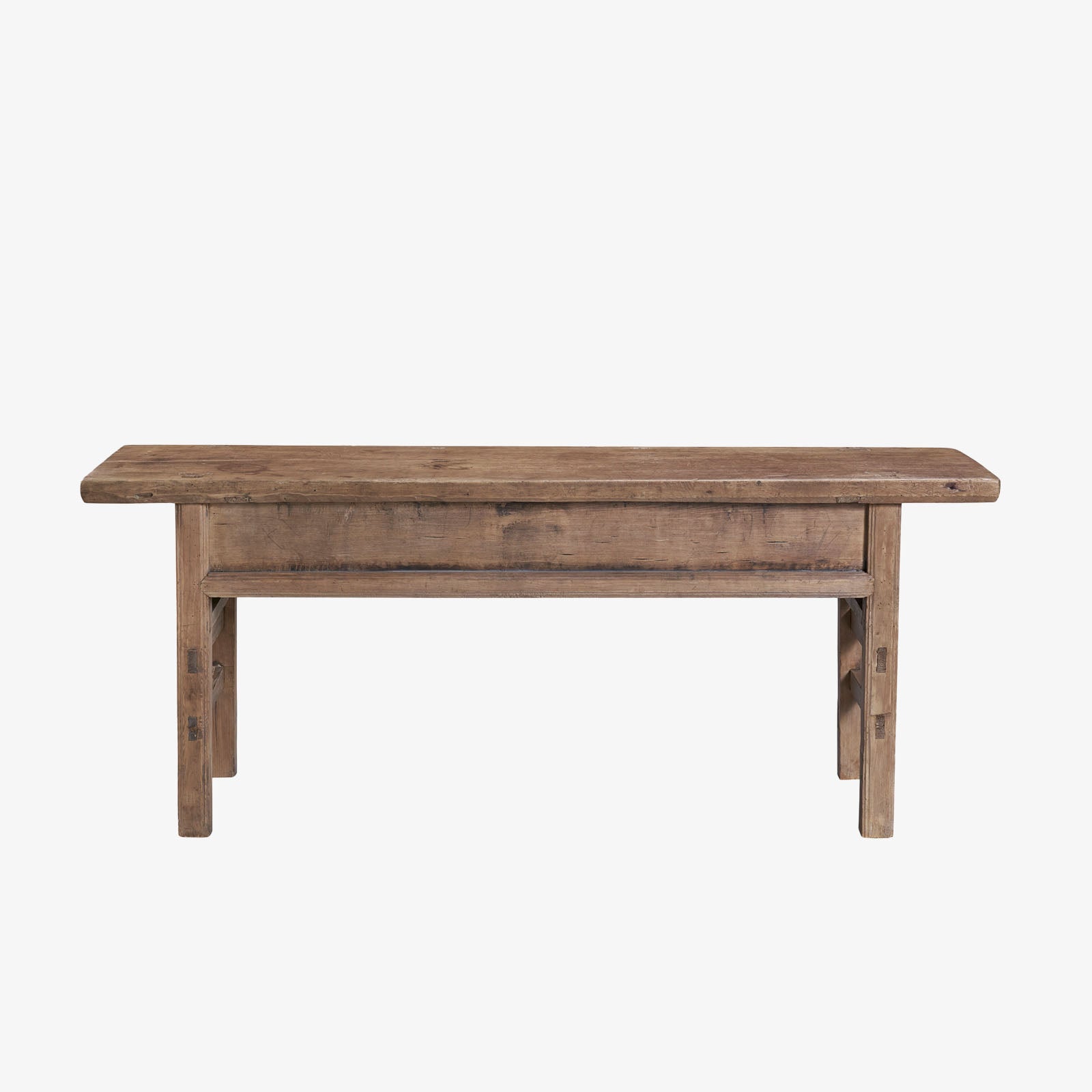 Rustic Reclaimed Wood Console Table - 78" in Light Wash - Addison West 