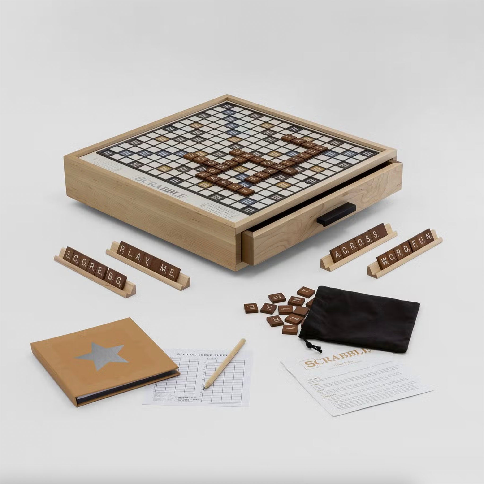 Scrabble Luxe with Rotating Gameboard - Addison West 