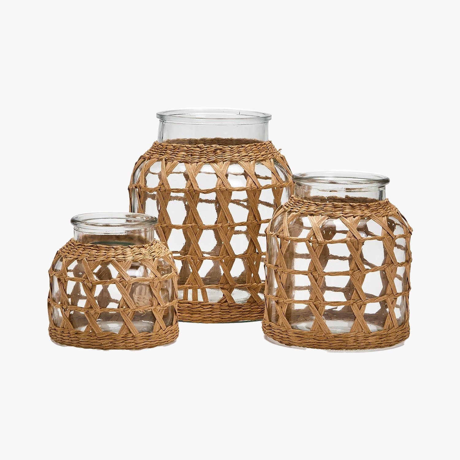 Seagrass Wrap Lattice Vase - Large - Addison West 