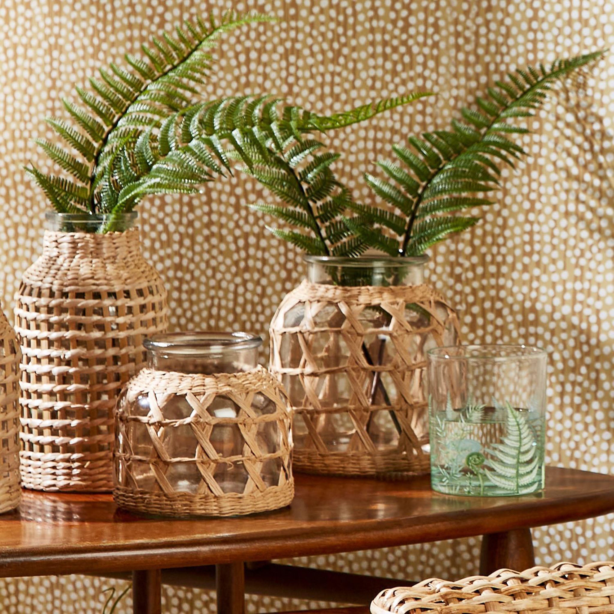 Seagrass Wrap Lattice Vase - Small - Addison West 