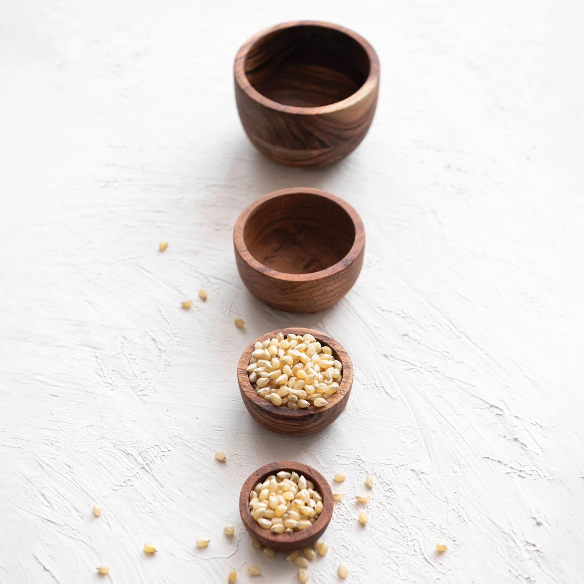 Set Of 4 Acacia Wood Nesting Bowls - Addison West 