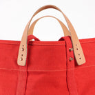 Immodest Cotton Small East-West Tote in Persimmon - Addison West 