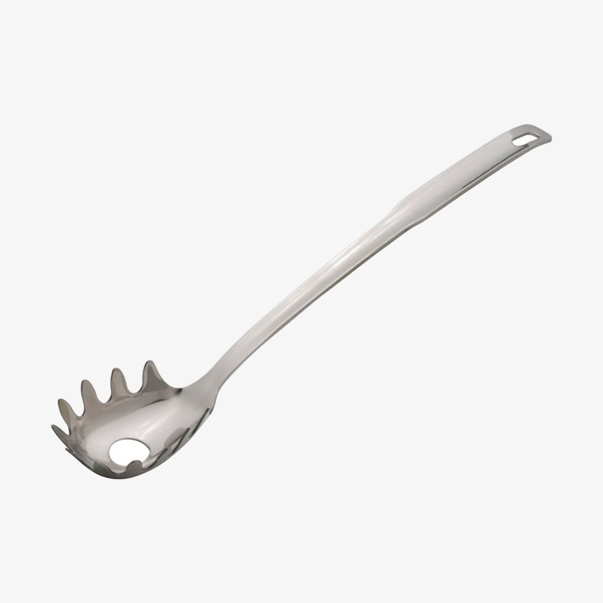 Stainless Steel 13" Pasta Ladle on a white background