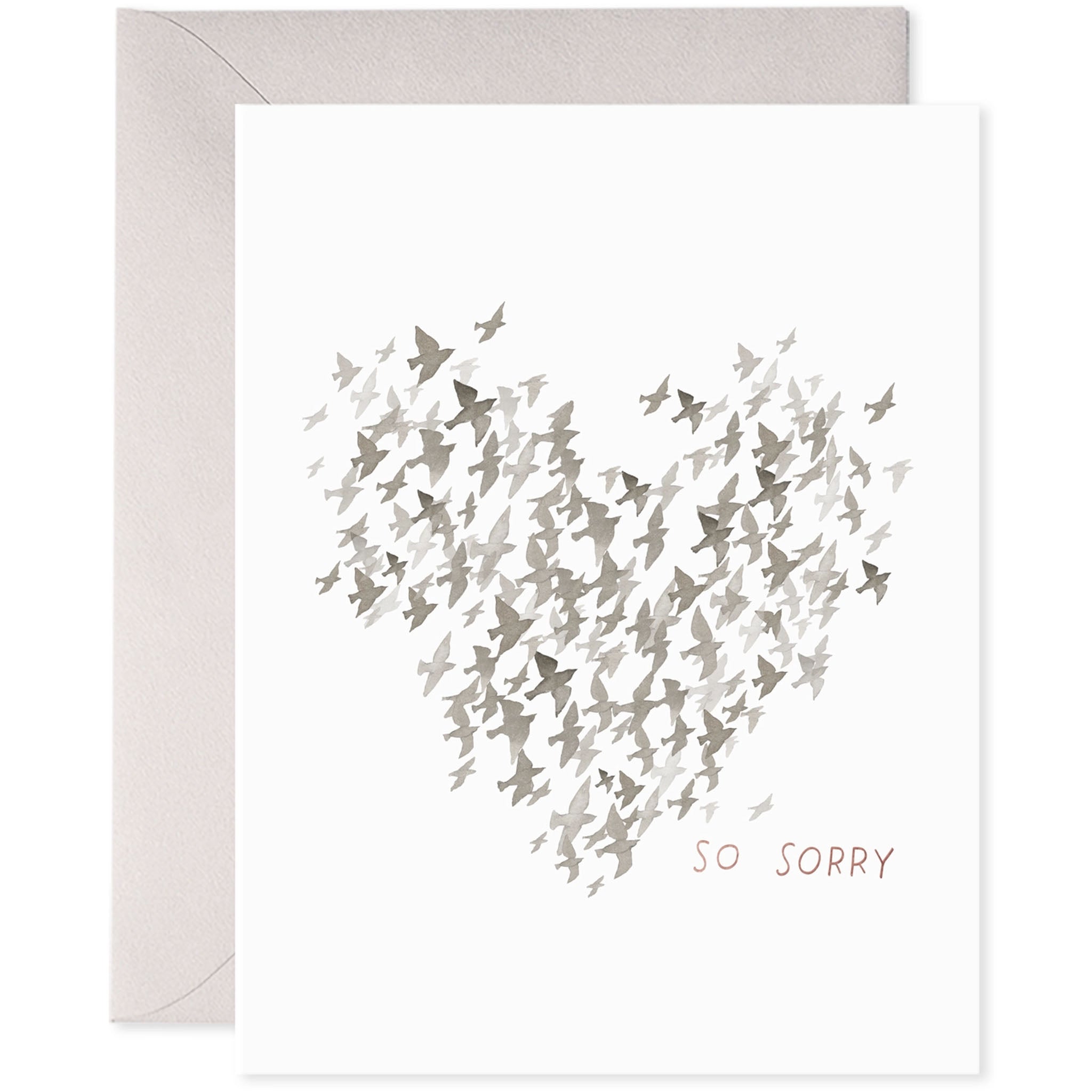 E. Frances Starlings Condolence Card on a white background