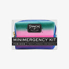 Pinch provisions brand mini emergency kit in palm springs sunset pattern on a white background