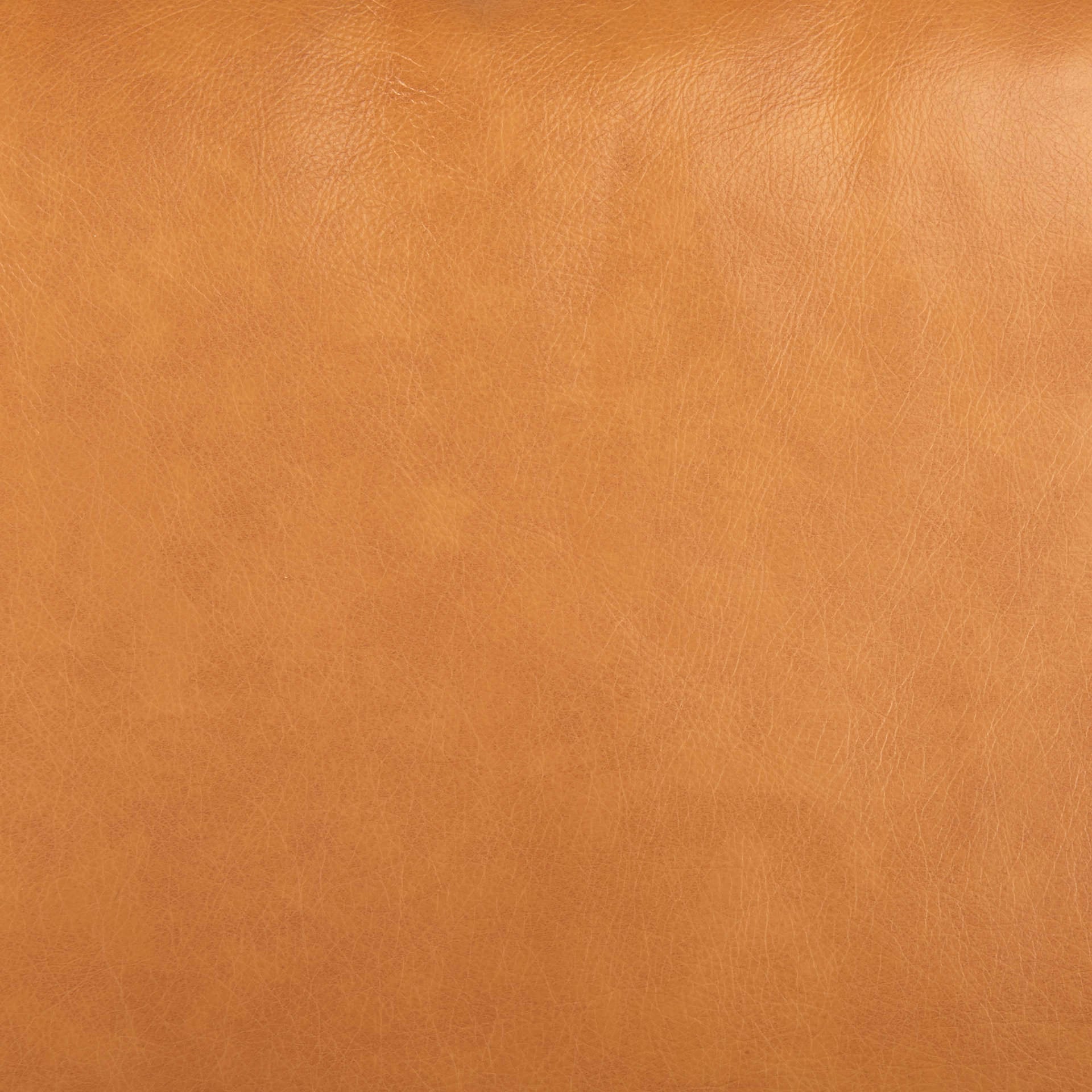 Close up of Svend Tan Leather Left Chaise Sectional Sofa