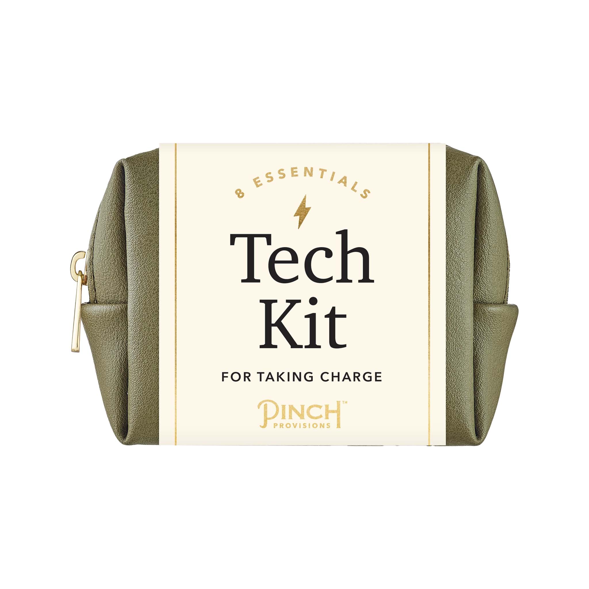 Tech Kit in Olive on a white background