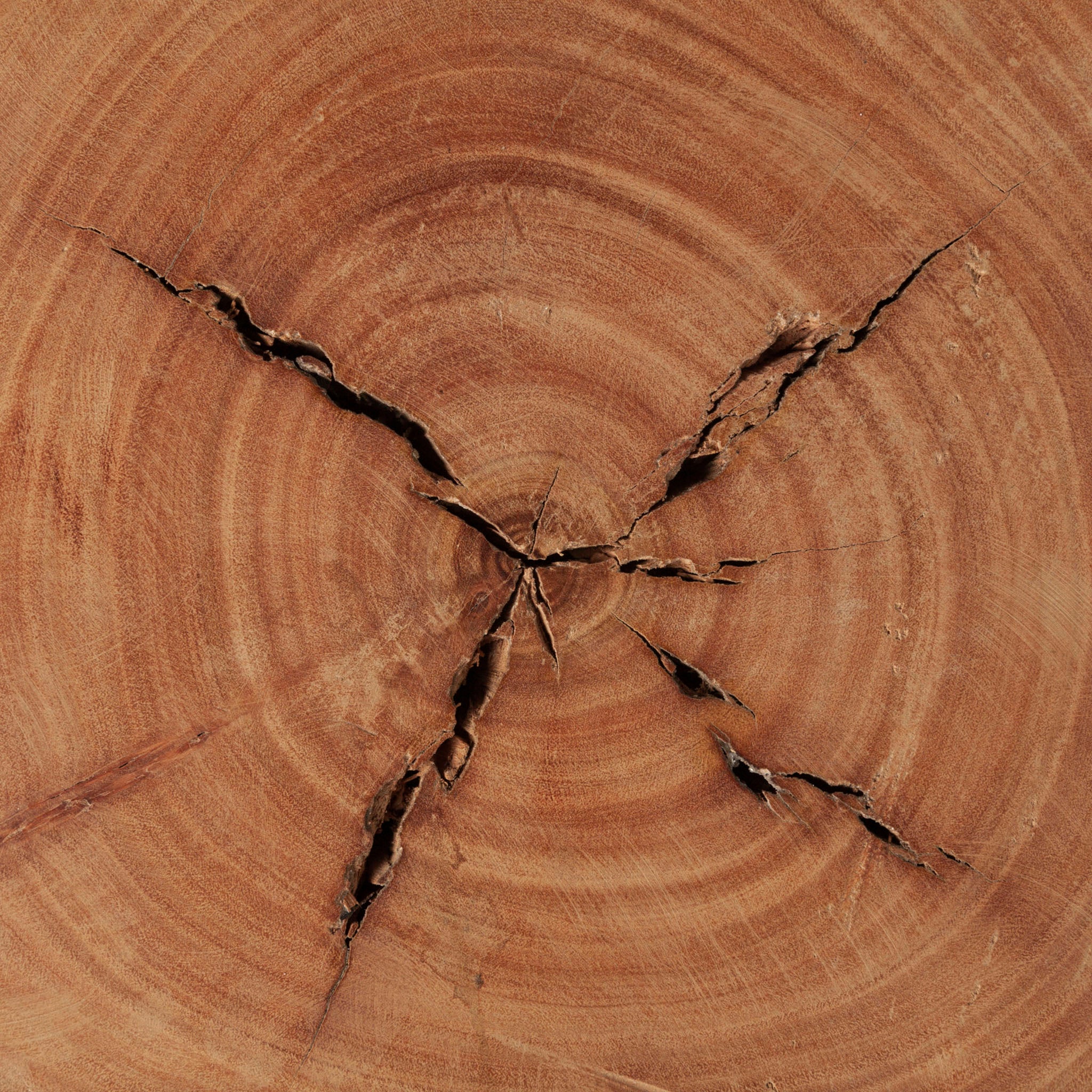 Reclaimed wood stool on a white background