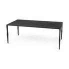 Timothy 42.0 X 22.0 X 15.5 Ebony Black Iron Coffee Table