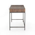 Trey Modular Writing Desk in Auburn Poplar on a white background