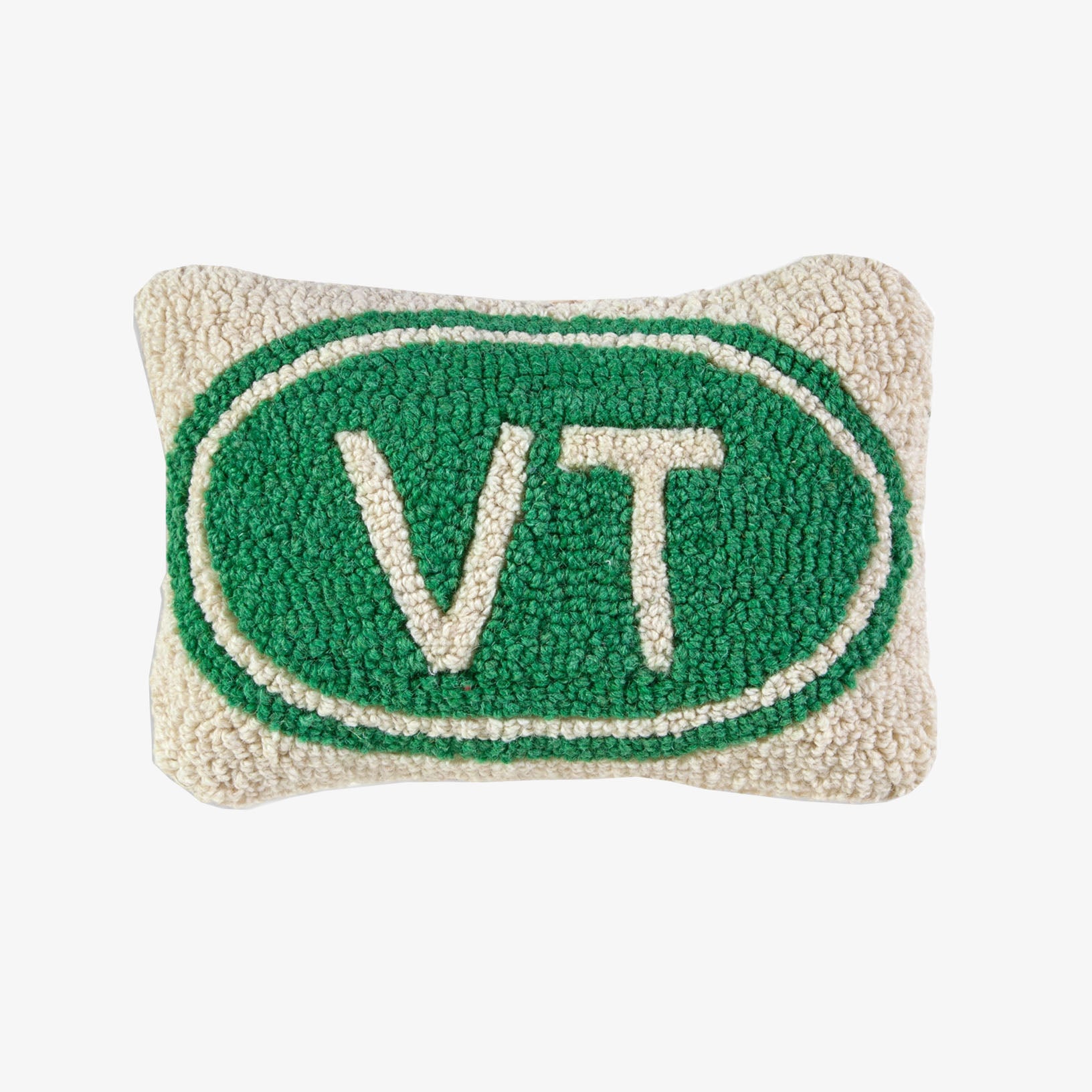 VT Hand Hooked Throw Pillow - Addison West 