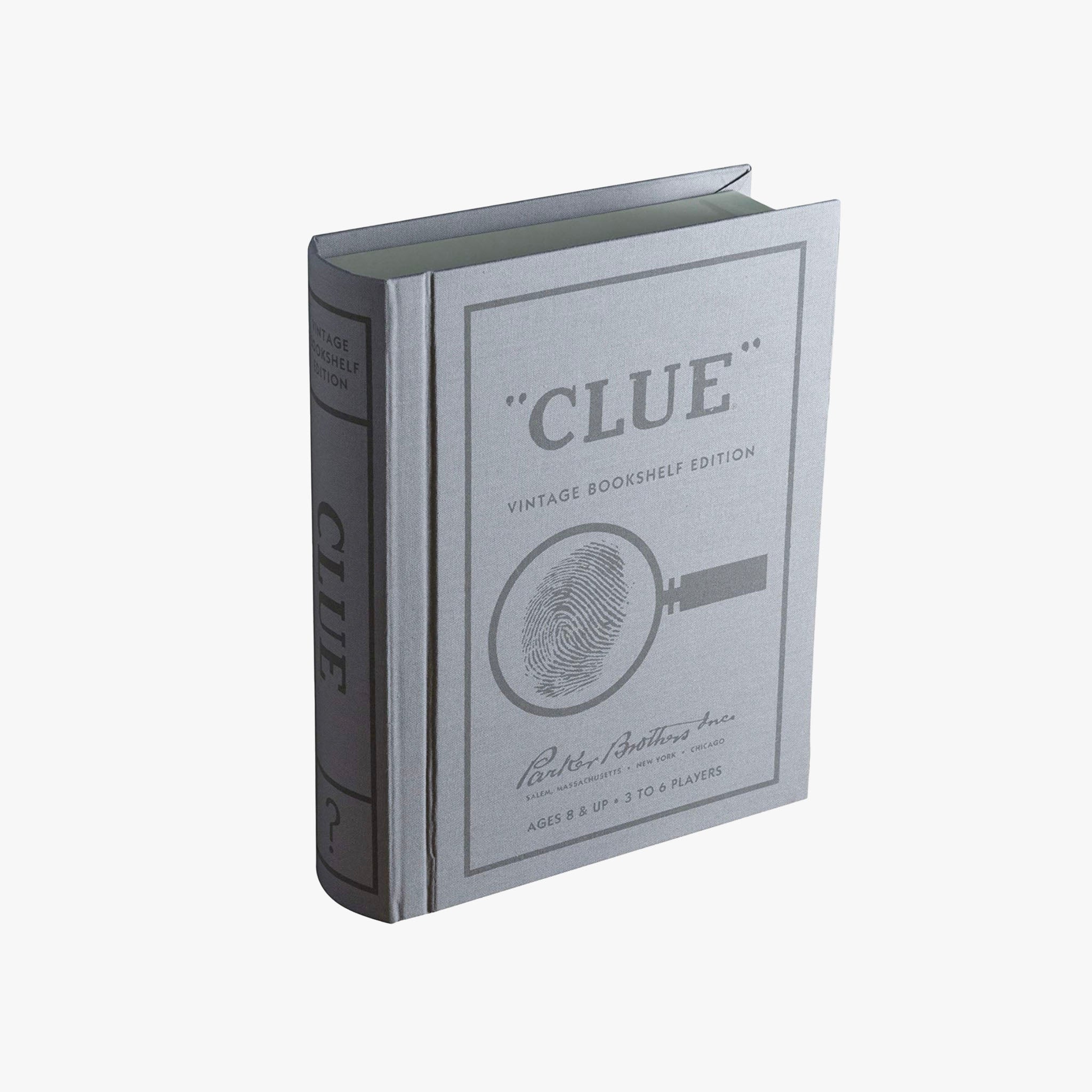 Vintage Bookshelf Edition Clue on a white background