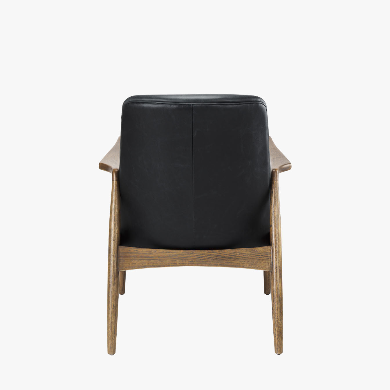 Winston Accent Chair in Black Leather - Addison West 