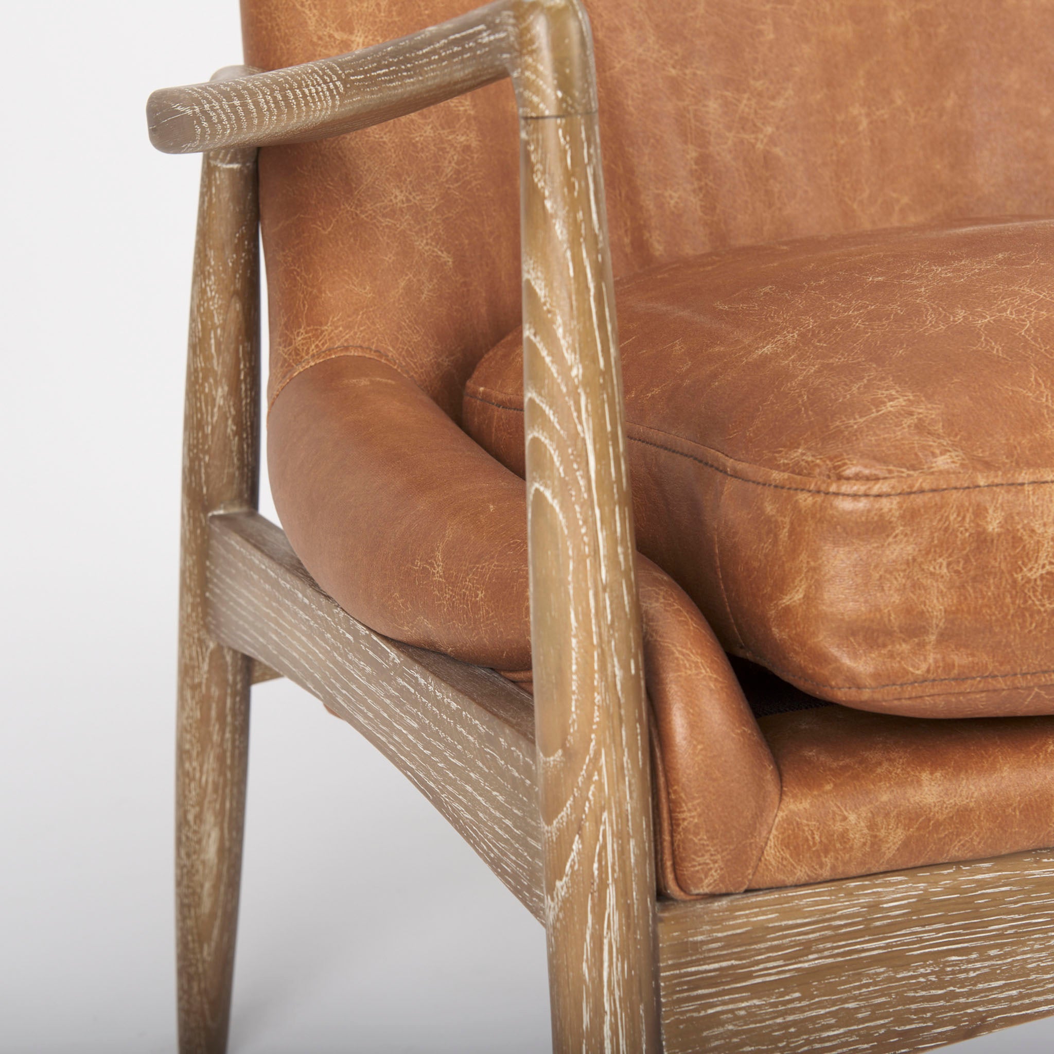 Winston Accent Chair in Cognac - Addison West 