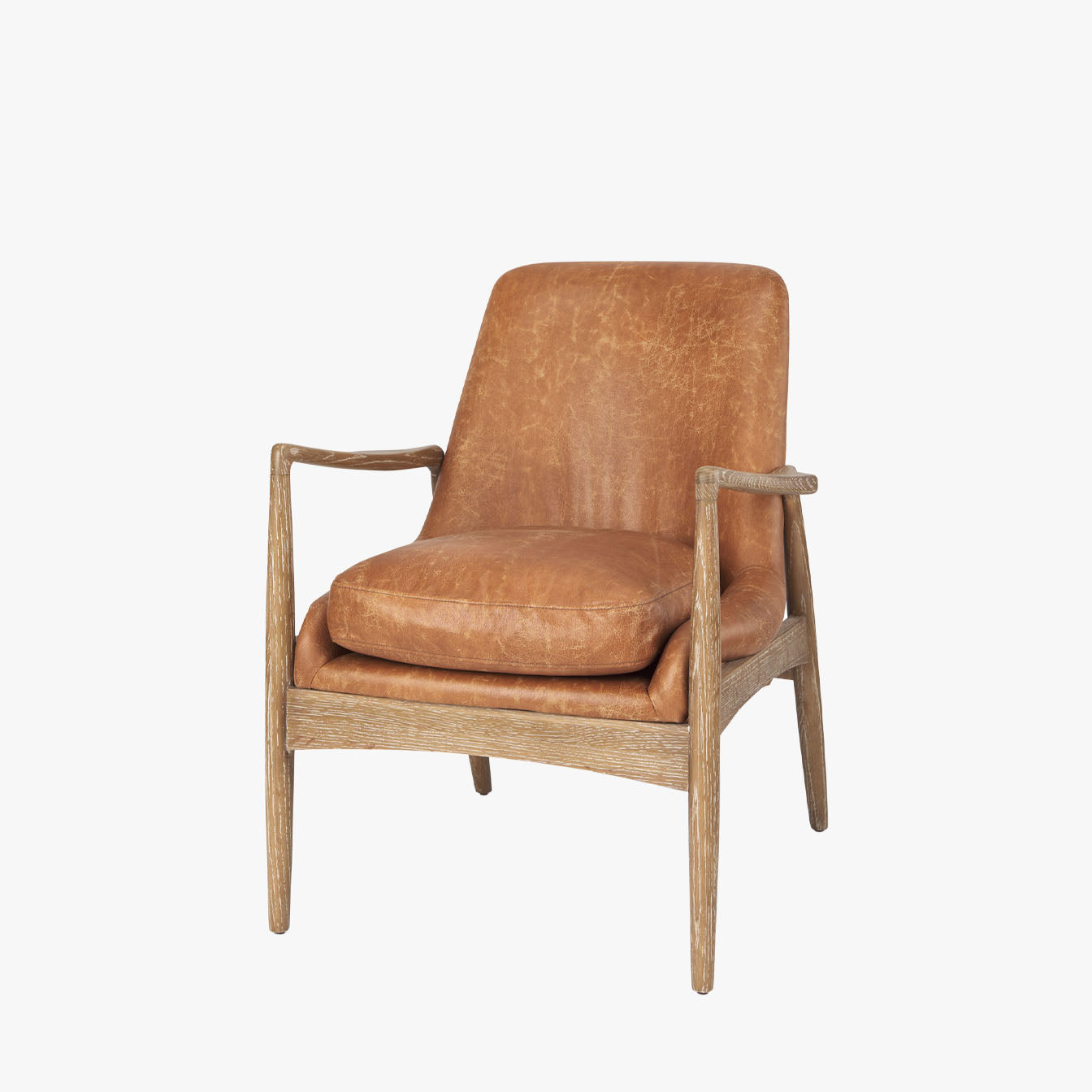 Winston Accent Chair in Cognac - Addison West 