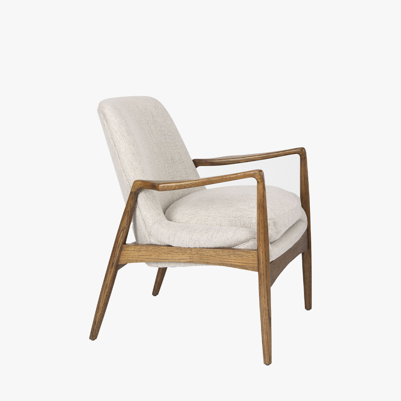 Winston Accent Chair in Natural Fabric - Addison West 