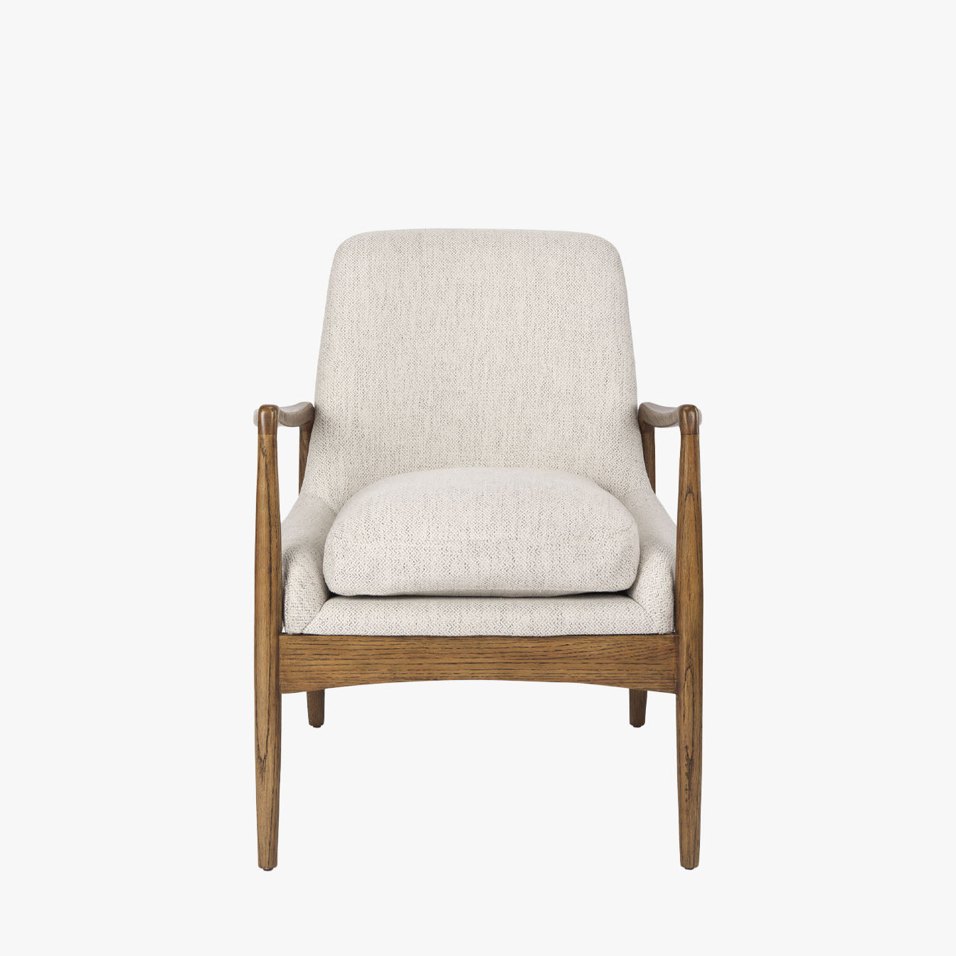 Winston Accent Chair in Natural Fabric - Addison West 