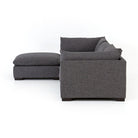 Four Hands Westwood 3-Piece Sectional With Ottoman in Bennett Charcoal - Addison West 